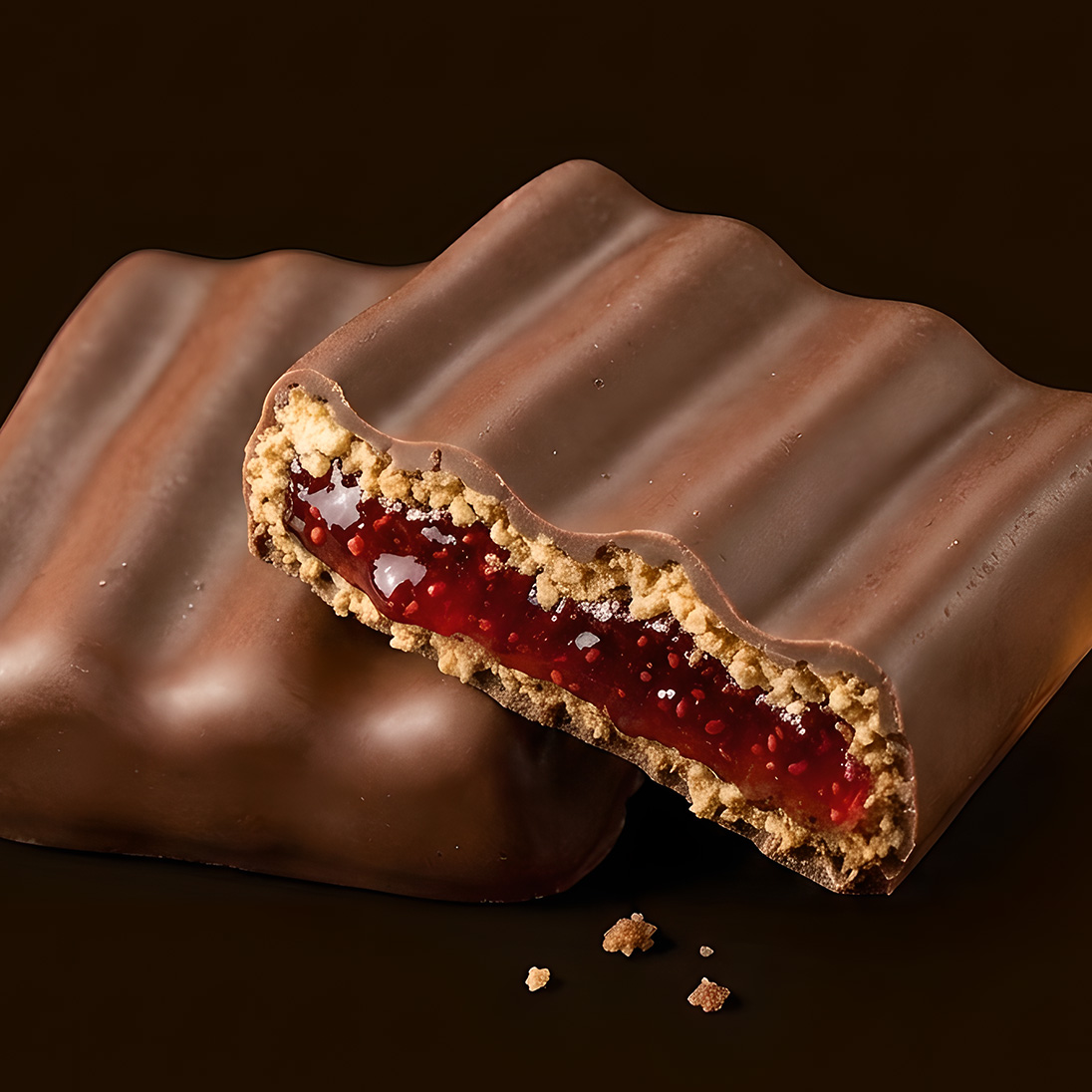 Chocolate Filled whit Cookie an Jam
